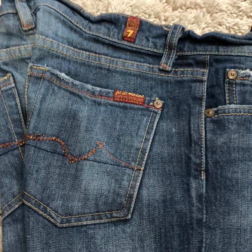 7 for all man kind boot cut jeans. Size 27.